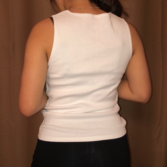 John Galt Butterfly Tank Top - White - Picture 5 of 8